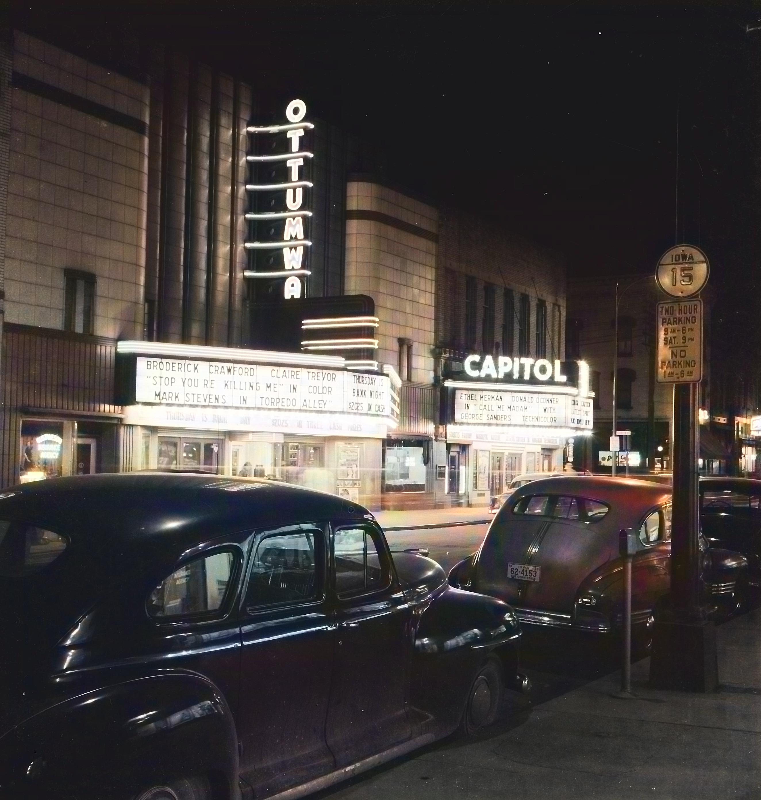 Ottumwa Movie Theators 1956